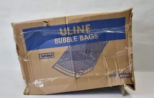 Uline Self-Seal Bubble Bags 5" x 6" 450 Pack 1/2" Peel & Seal Tape Nylon Barrier - Picture 1 of 5