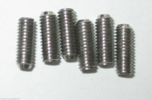 6x Tornillos de gusano Acero Inoxidable ES M3 8mm métrico Stratocaster Tele Bridge Sillín - Imagen 1 de 1