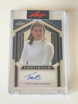 2023 Leaf TONI BREIDINGER Racing NASCAR Sexy ARCA Autograph AUTO Signed #8/67 PR - Image 1 of 4