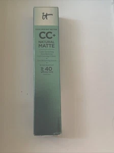 It Cosmetics - CC+ Natural Matte Full Coverage Cream BS SPF 40 - Fair Light BNIB - Picture 1 of 2