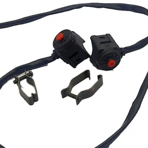 2Pcs 7/8" Motorcycle Kill switch Red Push Button Horn Starter For Dirt Bike ATV - Picture 1 of 8