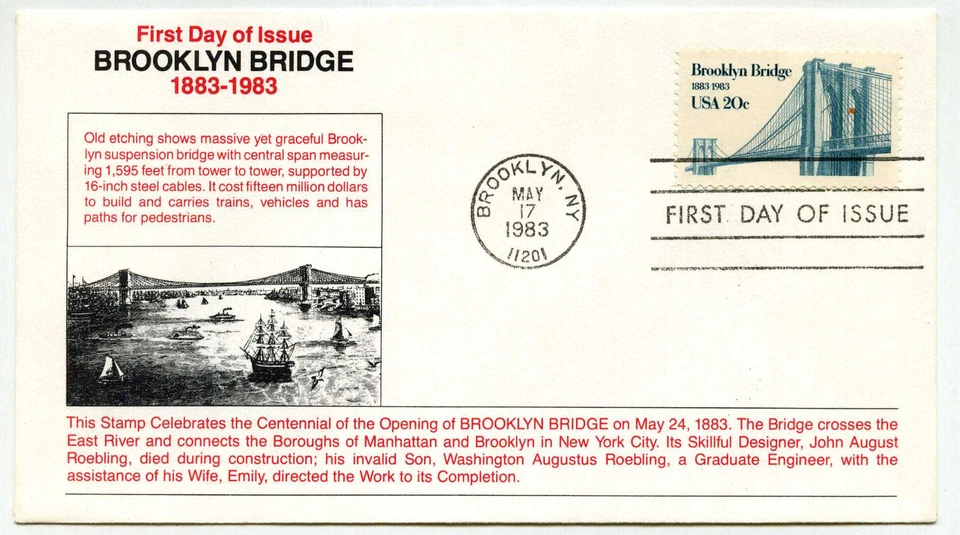 2041 Brooklyn Bridge, Kapner, FDC - Image 1 of 1