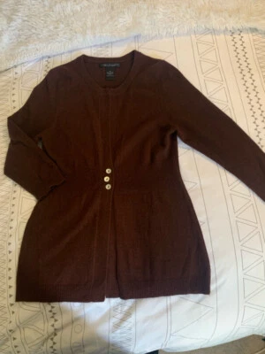 Suéter 100 % cachemir Elena Solano talla mediana vino Foto 1 de 4