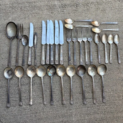 33 Pieces Century Pattern by Holmes & Edwards - Read Description For Details - Image 1 of 4