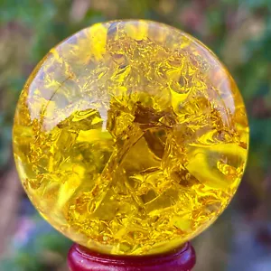 156G Titanio Natural Arco Iris Cuarzo Esfera Cristal Bola Curación - Imagen 1 de 24