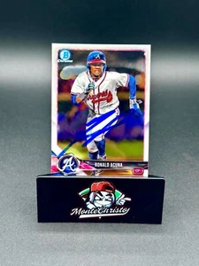 2018 Bowman Chrome bcp1 Ronald Acuna Jr. Rookie Rc Atlanta Braves! Rookie - Picture 1 of 7