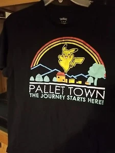Pokemon Brand T LARGE PALLET TOWN!! GREAT SHAPE - Picture 1 of 5
