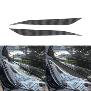 Tira de cejas de lámpara de faro delantero de fibra de carbono para Corvette C8 20-24 - Imagen 1 de 12