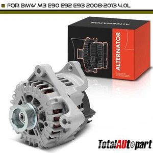 Alternator for BMW E90/E92/E93 M3 2008-2013 V8 4.0L 180A 12V CW 6-Groove Pulley - Picture 1 of 8