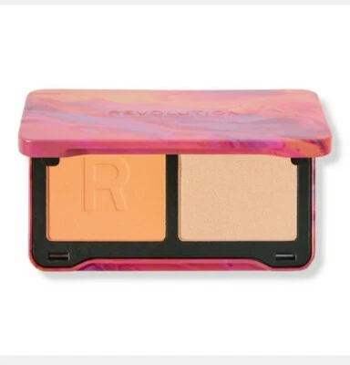 Revolution Makeup Neon Heat Dynamic Face Palette Blush Highlighter Scorched Rose - Image 1 of 3