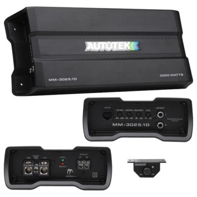 Autotek MM-3025.1D | Mean Machine 3000W Max Monoblock Car Subwoofer Amplifier - Image 1 of 4