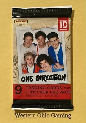 Panini One Direction Trading Card Pack NEW Stickers 1D Harry Styles Liam Payne - Image 1 of 2