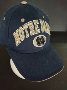 Notre Dame Irish Dark Navy Blue Strapback Hat Zephyr Brand Cap NEW - Picture 1 of 12