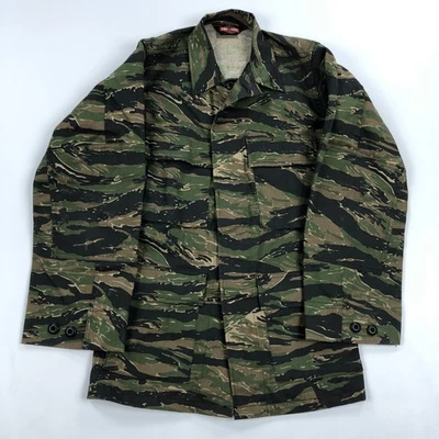 Tru Spec Tiger Stripe Camo Shirt Mens XS Canvas Coat - Image 1 of 4