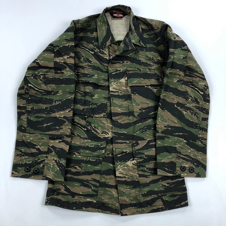 Tru Spec Tiger Stripe Camo Shirt Mens XS Canvas Coat - Image 1 of 4