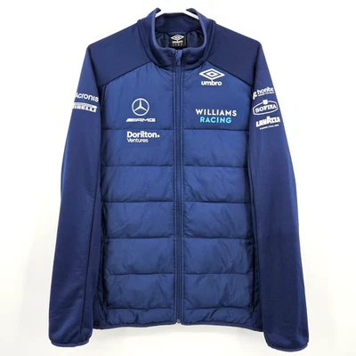 Umbro Williams Racing F1 Mercedes AMG Pirelli Hybrid Puffer Jacket Men's XL - Image 1 of 4