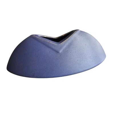 Blaue Vase - Keramik - außergewöhnliche Form - 8 cm hoch - Bild 1 von 2