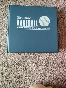 3" Baseball Trading Card Collector Album (Blue) Collection Binder W 100 Sleeves - Picture 1 of 4