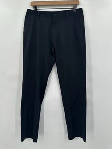 Pin Hole And Snag Rhone Commuter Pants Mens 33 Black Chino RN 141364 - Picture 1 of 6