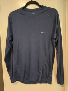 Patagonia Mesh Top Women’s Long Sleeve Shirt Blue Lightweight Size M - Picture 1 of 6