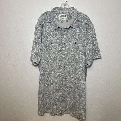 Camisas de pesca hawaiana con botones 4XT multicolor Mountain Khakis para hombre Foto 1 de 4