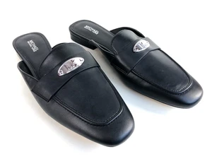 Zapatos para mujer Michael Kors PV22C imitación cuero negros planos sin cordones talla 9M - Imagen 1 de 4