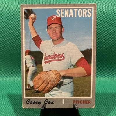 Casey Cox 1970 Topps #281 Washington Senators VG - Image 1 of 2