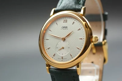 Vintage "N MINT" Oris Classic 7423B 34mm Gold Hand Winding Mens Watch From JAPAN - image 1 of 4