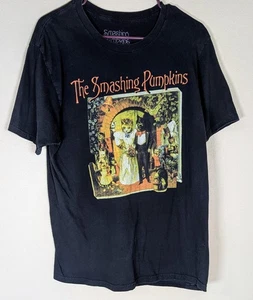 Smashing Pumpkins T-Shirt Large Black 2023 Band Tee Vintage Style Cat Wedding  - Picture 1 of 6