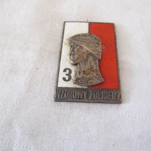 Abzeichen Polen vorbildlicher Soldat 2.WK WW2  (AW589) - Bild 1 von 4