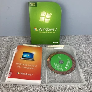 Microsoft Windows 7 Home Premium Upgrade w/ Key - 32 and 64 bit Disks - Picture 1 of 6