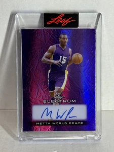 Metta World Peace 2024 Leaf Electrum Encased Auto Ron Artest lakers /7 - Picture 1 of 1