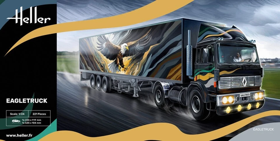 HELLER 80784 MODELLO CAMION EAGLETRUCK 1/24 - Immagine 1 di 1