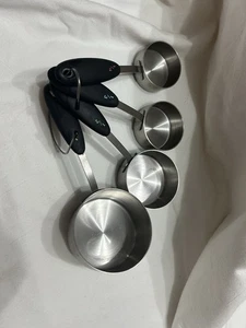 Measuring Cups, 4-Piece - Stainless Steel - Picture 1 of 3