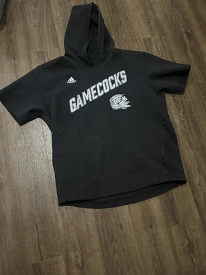 South Carolina Gamecocks Short Sleeve Heavy Knit Hoodie | Adidas | Large - Image 1 of 3