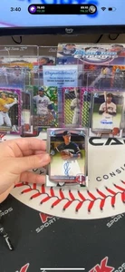 2025 Bowman Chrome #CPA-SL SANTIAGO LEON Auto 1st Bowman Prospect Auto Twins - Picture 1 of 2