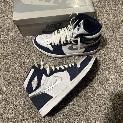 Zapatillas Nike Air Jordan 1 High OG Midnight Navy Talla 9 Foto 1 de 4