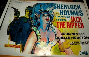 FILM POSTER PRINT - SHERLOCK HOLMES meets JACK THE RIPPER - magazine picture - Imagen 1 de 1