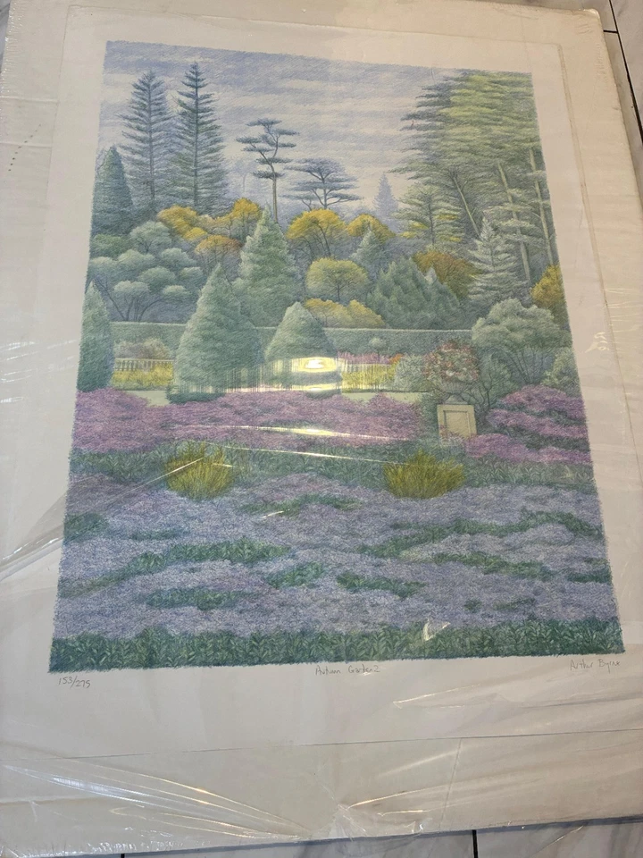 Impresión litográfica Arthur Byrne "Autumn Garden I", 153/275 Foto 1 de 4