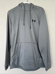 New UNDER ARMOUR ColdGear Loose Hoodie Sweatshirt Pullover Silver/Gray Men's MED - Picture 1 of 5