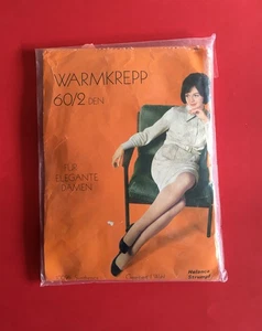 TOP Vintage Helanca Strumpf, WARMKREPP 60/2, 60 den, SASKIA, Gr.: II 2, RETRO - Bild 1 von 5