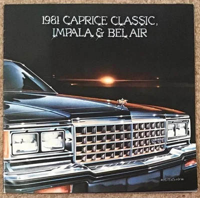 Folheto de carro Chevrolet Range canadense grande formato 1981 #setembro 80 CAPRICE ++ - Imagem 1 de 4