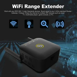WiFi Range Extender Internet Booster Network Router Wireless Signal Repeater - Photo 1/12