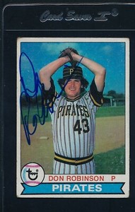 1979 Topps #264 Don Robinson Pirates Signed Auto *48326