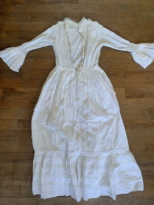 ORIGINAL Vintage 1970s LAURA ASHLEY BoHo Cotton Maxi Dress - Image 1 of 4