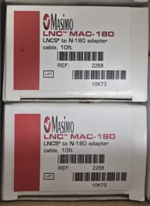 Masimo 2268 LNCS to N-180 Adapter, cable 10ft - Picture 1 of 3