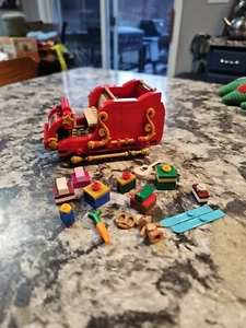Lego Minifigur Waage Weihnachtsschlitten mit Geschenkbox Anleitung kein Weihnachtsmann oder Rentier - Bild 1 von 6