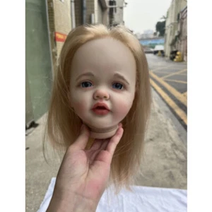 27in Reborn Baby Doll Toddler Girl Hand-Rooted Hair Artist Painted Kit DIY Part - Picture 1 of 6