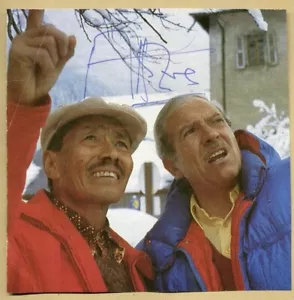 Maurice Herzog (1919-2012) - Alpiniste et politicien - Photo de magazine signée - Picture 1 of 1