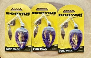 Booyah Pond Magic (Lot Of 3) Spinnerbait, Bass, Brand New! Free Shipping! NWT! - Picture 1 of 12